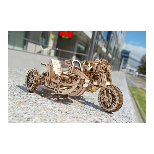 UGEARS 3d drvene puzzle - MOTOR SCRAMBLER UGR -10 ( 853) Slike