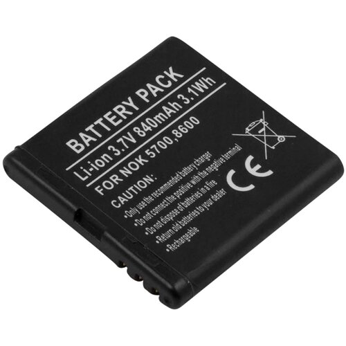 AVIZAR Nadomestna baterija za Nokia 5700 / 8600 Li-ion 3.7V 840mAh 3.1Wh,, (5000070452) Slike