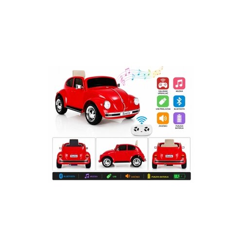  Wierbike Automobil na akumulator vw beetle je1818 red Bck0941 Cene