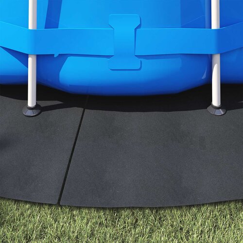  Podni sheet za bazen Crna &amp;Oslash; 428 cm Neslojno platno Slike