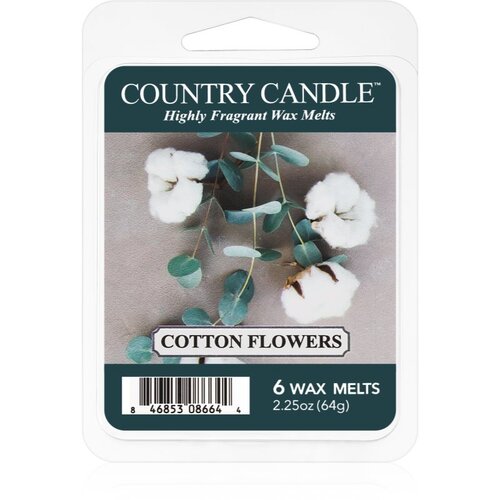 Country Candle Cotton Flowers vosek za aroma lučko 64 g Cene