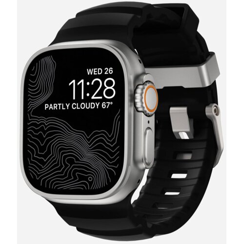  Narukvica za Apple watch Nomad Rocky Point natural Carbon black 44/ 45/ 46/ 49 mm Slike