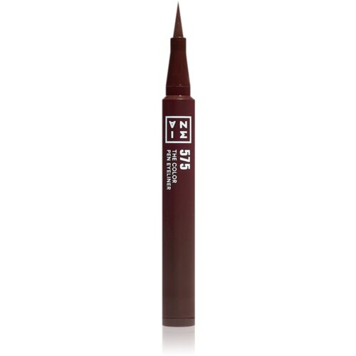 3INA The Color Pen Eyeliner Mini črtalo za oči v obliki flomastra odtenek 575 - Brown 0,6 ml Slike