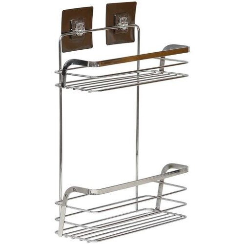 Tendance odlagalna stenska polica z lepilnim trakom, inox 9102099 Slike