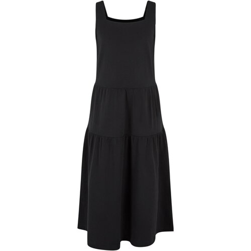 Urban Classics Kids Girls' 7/8 Length Valance Summer Dress - Black Cene