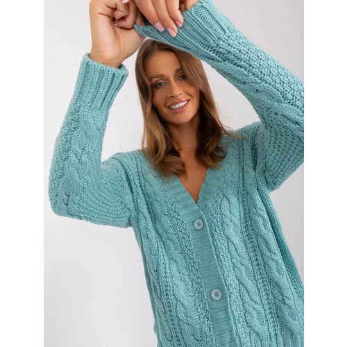 Fashion Hunters Dark mint cardigan with buttons