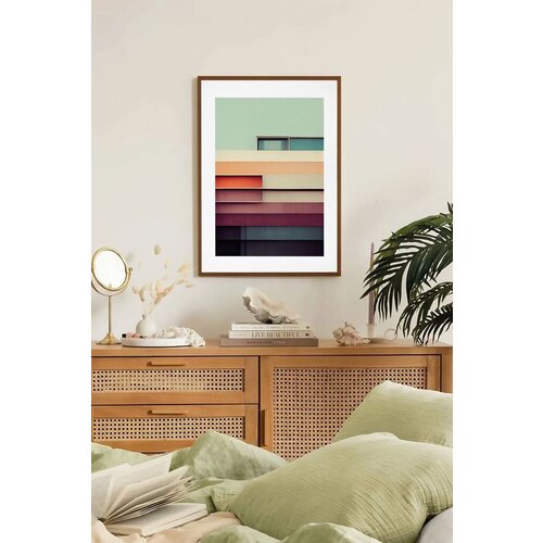Wallity uramljena slika Lmnmdlkahve18, 33x48 cm Cene