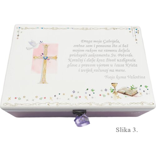  Unikatne &scaron;katlice za sv. birmo &ndash; Poseben spomin botre in botra! - 3. 20x30x10cm - 18057 Cene