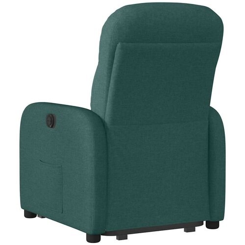  Električni naslonjač na podizanje tkanina tamnozeleni Slike