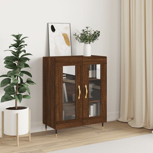 VidaXL Komoda boja smeđeg hrasta 69 5x34x90 cm od konstruiranog drva Slike