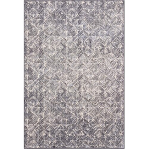 Agnella Siva volnena preproga 200x300 cm Moire – Cene