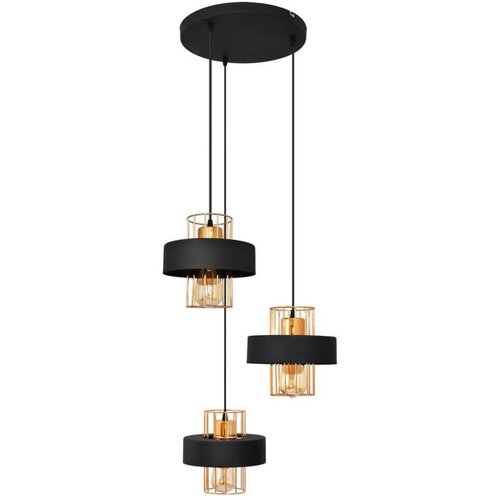 Luster na sajli VOLTA 3xE27/15W/230V crna/roze zlato Cene