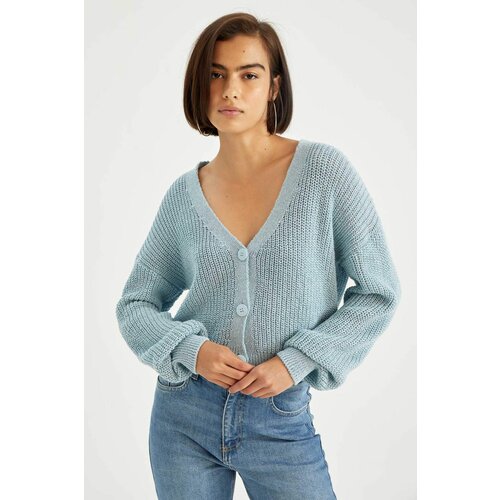 Defacto Regular Fit V-Neck Cardigan Slike