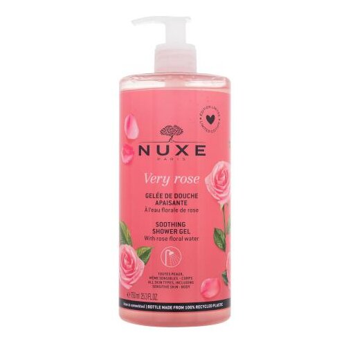 Nuxe Very Rose Soothing Shower Gel pomirjajoč gel za prhanje 750 ml za ženske Cene
