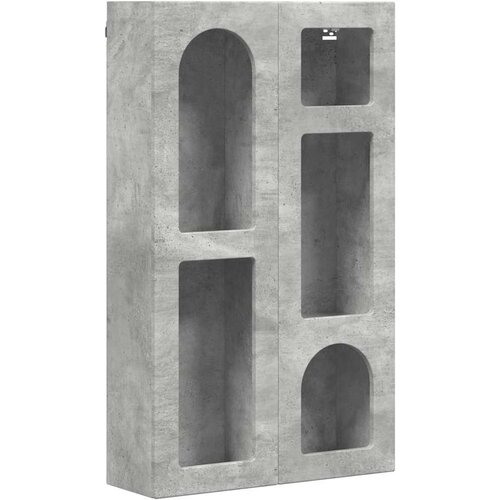  ormarić Betonski sivi 59 x 20 x 100 cm Konstruirano drvo Slike