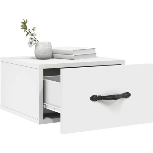 VidaXL Zidni noćni ormarići 2 kom bijeli 35 x 35 x 20 cm Slike