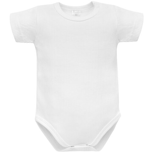 Pinokio Body Short Sleeve White Ribbed Lovely Day Slike