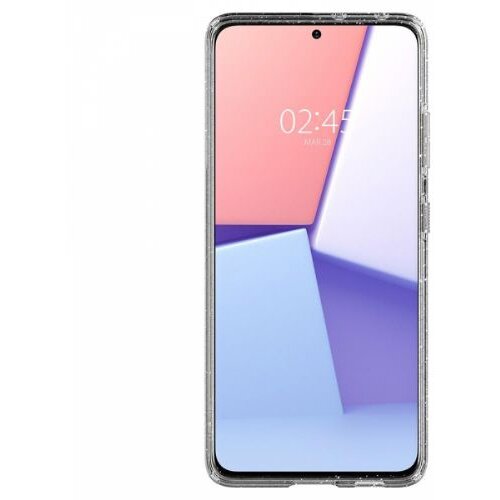Spigen liquid Crystal ovitek za Samsung Galaxy S21 Ultra G998 prozoren z ble&amp;scaron;čicami Slike