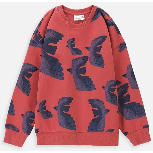 Coccodrillo Otroški pulover bordo barva