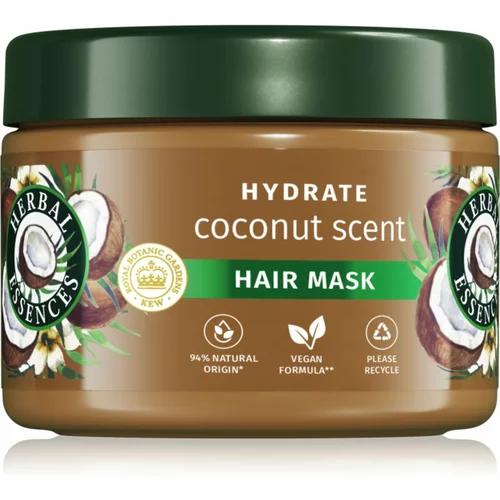 Herbal essences Coconut Scent Hydrate maska za lase za prehrano in hidracijo 300 ml