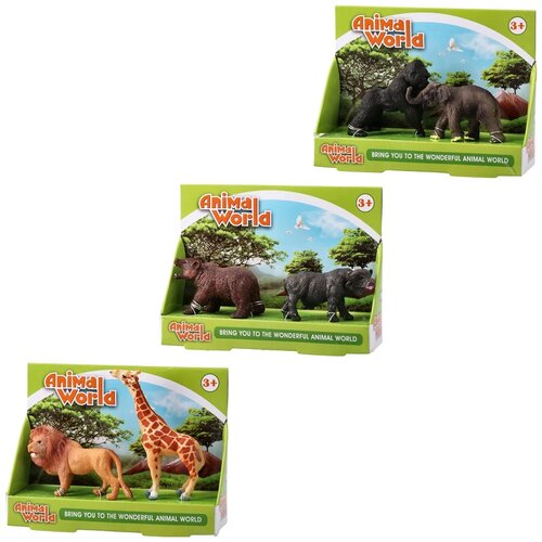 Ozzo Animal world, igračka, set figura, divlje životinje, mix Slike