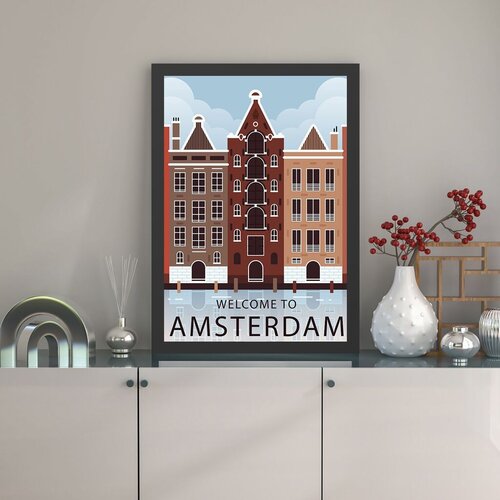 Wallity Uramljena slika Amsterdam 2, 40x55 cm Slike