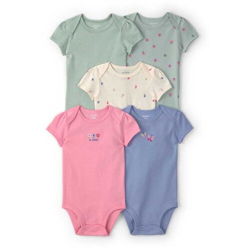 Carter&amp;#039;s bodi za bebe devojčice - set od 5 kom. Slike