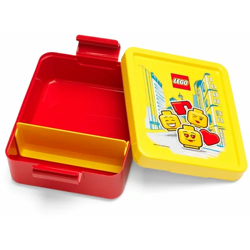 Lego Crvena kutija za užinu sa žutim poklopcem Iconic