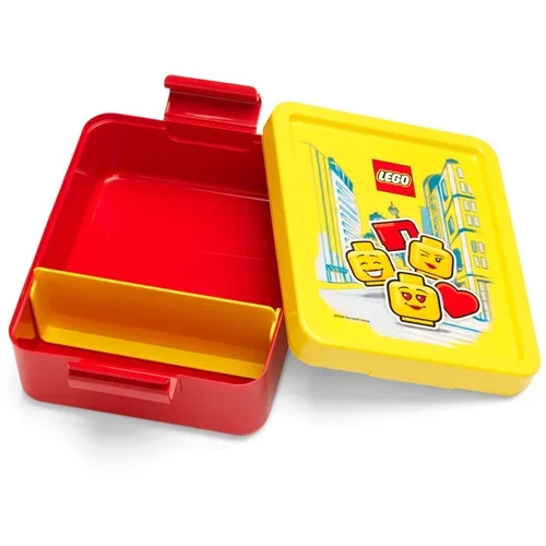 Lego Crvena kutija za užinu sa žutim poklopcem Iconic