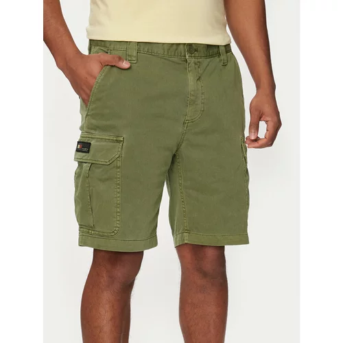 Tommy Jeans Kratke hlače iz tkanine Ethan DM0DM18809 Zelena Regular Fit
