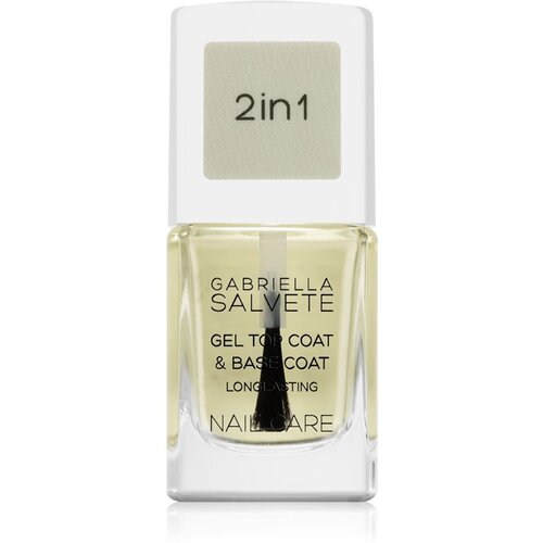 Gabriella Salvete Nail Care Top & Base Coat bazni i nadlak za nokte s teksturom gela 11 ml Cijene
