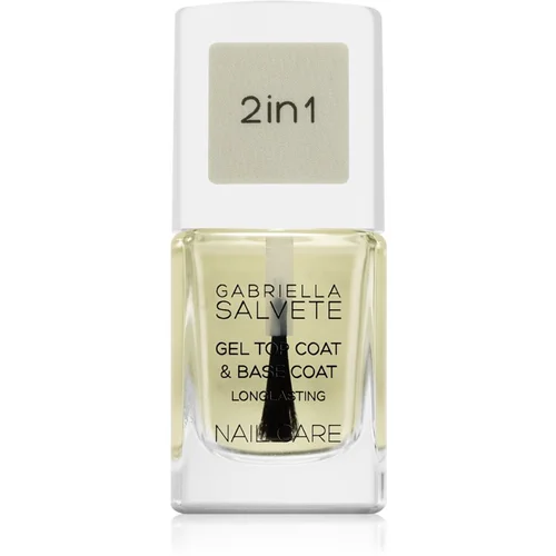 Gabriella Salvete Nail Care Top & Base Coat bazni i nadlak za nokte s teksturom gela 11 ml