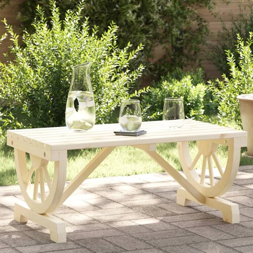 vidaXL Vrtna klubska mizica 90x50x40 cm trden les jelke Cene