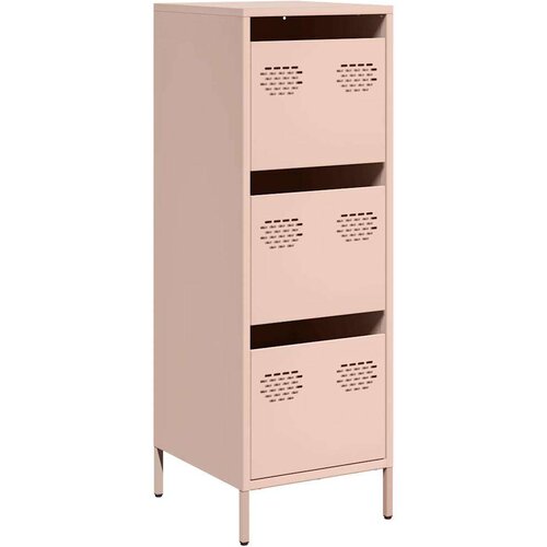 VidaXL Visoka omara roza 39x35x103,5 cm jeklo Slike