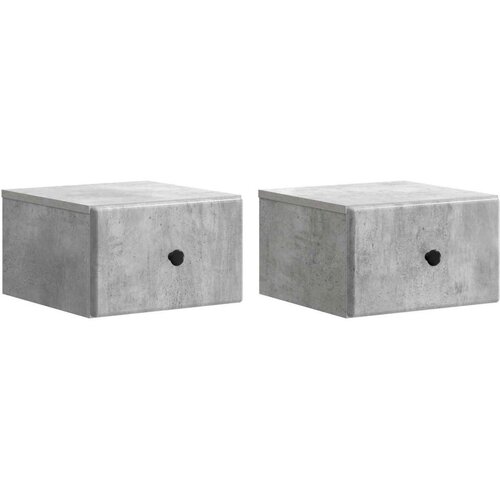  Stenski nočni omarici 2 pcs Betonsko siva 34,5 x 33 x 20 cm, (5000209709) Cene
