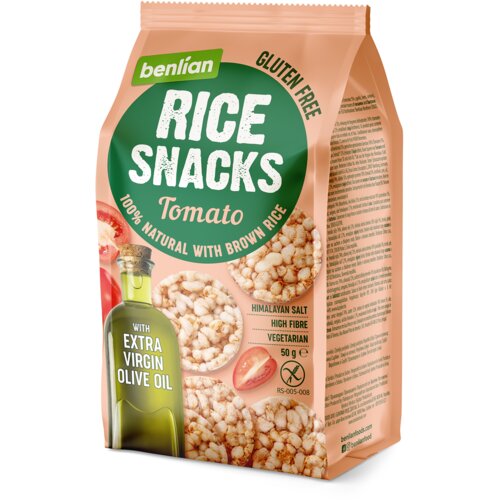 Benlian Food Galete BENLIAN Rice snacks paradajz 50g Cene
