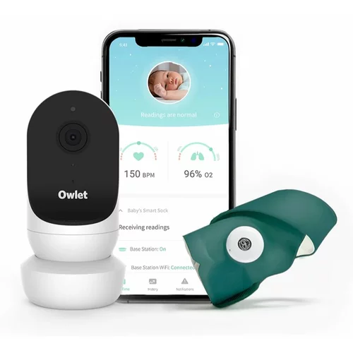 Owlet Monitor Duo Smart Sock 3 & Cam 2 set za bebe Deep Sea Green 1 kom