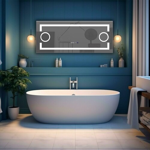 Linni ogledalo za kupatilo 055 led 50x120 Slike