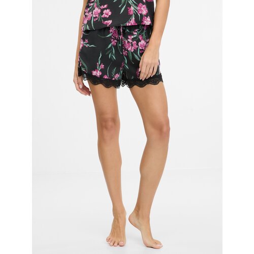 Orsay Black women's satin pajama shorts - Women's Cene