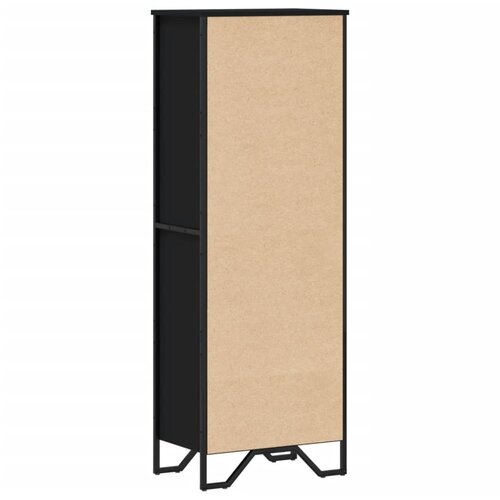  Regal za knjige crni 50x31x137,5 cm od konstruiranog drva Slike