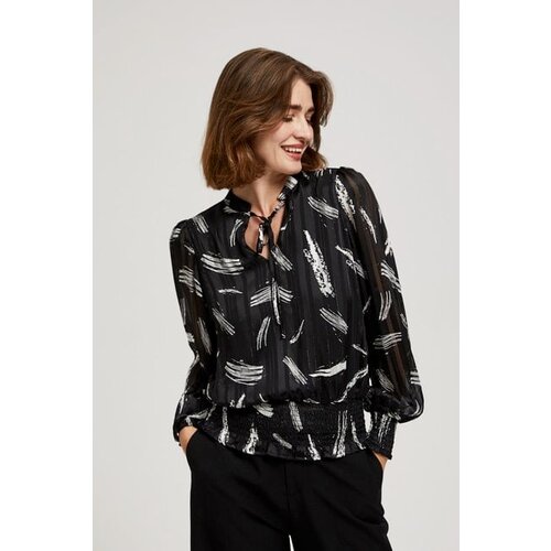 Moodo Shirt with a tied neckline Slike