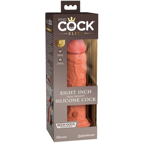 King Cock Elite 8 - realističan dildo (20 cm) - tamno prirodan Cijene