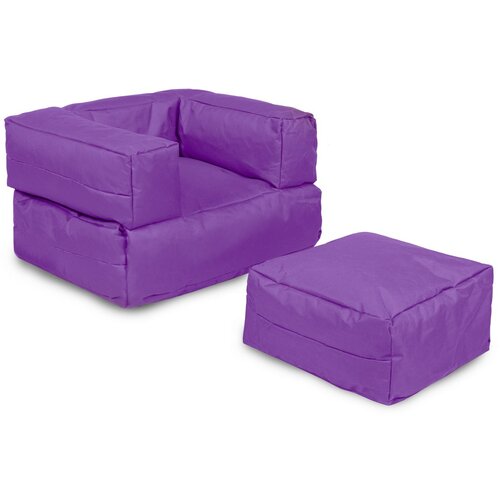 HANAH HOME lazy bag Kids Single Seat Pouffe Purple Slike