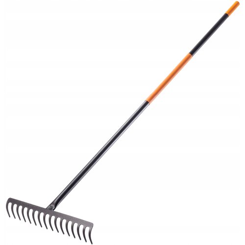 KADAX Grablje za listje, kovinske grablje za travo z ročajem, 154 cm, 16 zob, (5000346303) Slike