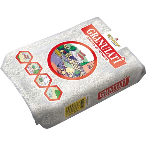  Ukrasni kamen Granulati bijeli mat lomljeni 4-8 mm, 25 kg 41426 Slike