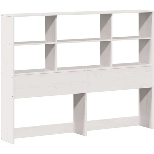 vidaXL Knjižna postelja brez vzmetnice bela 160x200 cm trdna borovina Cene