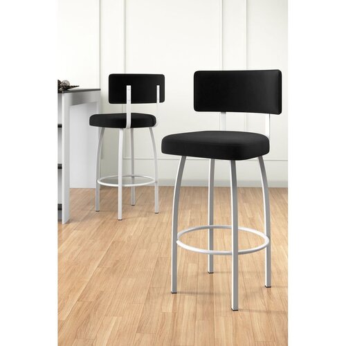Hanah home set od 6 barskih stolica Wosa, crna tkanina Babyface, bele metalne noge Cene