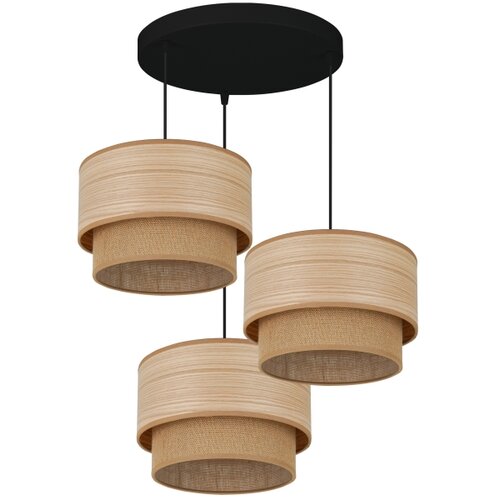  Brilagi - Visilica na sajli MONTANA BOHO 3xE27/15W/230V braon/crna Slike