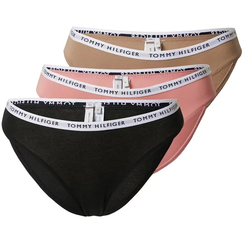 Tommy Hilfiger Underwear Spodnje hlačke svetlo rjava / staro roza / črna / bela