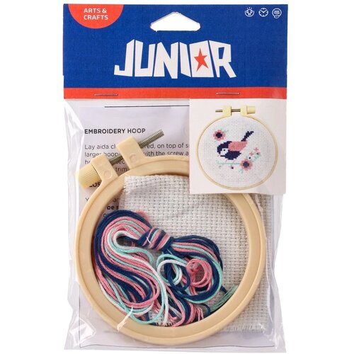 Junior Crafty creativ, set za pletenje, plavo-roze Cene